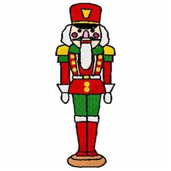 detailed winter nutcracker machine embroidery pattern - Nutcracker for Holiday Tablecloths