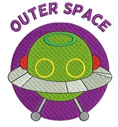 detailed space machine embroidery pattern - Outer Space for Kids Room Decor