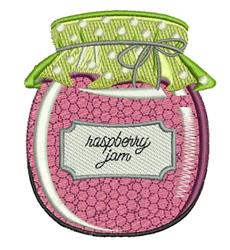 Raspberry Jam - 4x4 jam detailed machine embroidery design perfect for kitchen aprons