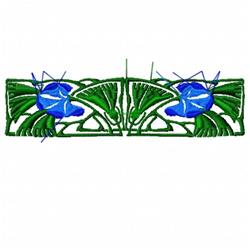 detailed leaf machine embroidery pattern - Rectangle Leaf for patchwork quilt blocks