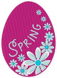 egg detailed machine embroidery - Spring Egg perfect for decorative wall hangings
