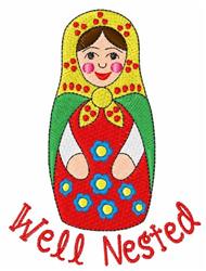 Well Nested - 4x4 nested detailed machine embroidery design for cute baby onesies