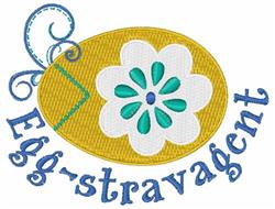 Decorative egg with a floral design featuring a yellow egg, white flower, and teal petals, perfect for Easter celebrations.