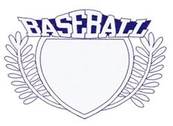 beginner-friendly leaf machine embroidery pattern - Baseball Crest for decorative pillow covers