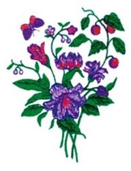 Botanical - 5x7 butterfly detailed machine embroidery design for reusable tote bags
