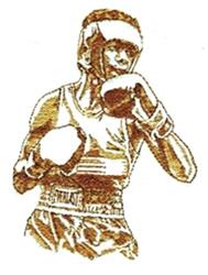 Boxer - boxer detailed machine machine embroidery design perfect for Boxing Gear