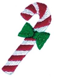 beginner-friendly christmas cane machine embroidery pattern - Candy Cane for holiday gift bags