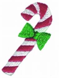 Candy Cane - 4x4 cane beginner-friendly embroidery design for Christmas stockings
