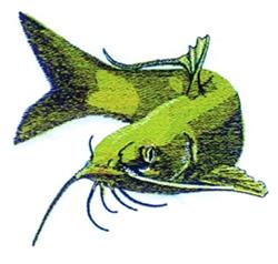Catfish - 4x4 cat detailed machine embroidery design perfect for cute baby onesies