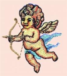 angel beginner-friendly machine embroidery - Cherub perfect for cute baby onesies