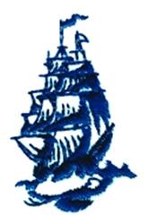Clipper Ship - 4x4 ship quick stitch machine embroidery design for Beach Towels