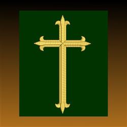 beginner-friendly cross machine embroidery pattern - Cross perfect for kitchen aprons