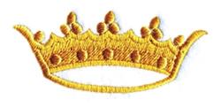 quick stitch crown machine embroidery pattern - Crown for decorative pillow covers