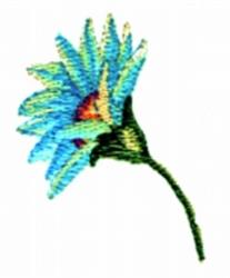 beginner-friendly daisy machine embroidery pattern - Daisy for reusable tote bags