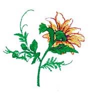 daisy beginner-friendly machine embroidery - Daisy perfect for patchwork quilt blocks