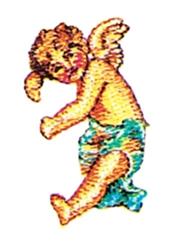 angel beginner-friendly machine embroidery - Dancing Cherub for cute baby onesies