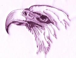 beginner-friendly bird machine embroidery pattern - Eagle perfect for Backpacks