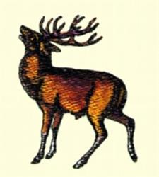 reindeer beginner-friendly machine embroidery - Elk for decorative wall hangings