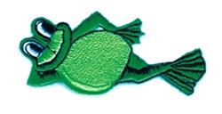 Cartoon frog design with vibrant green color, rounded body, and large eyes, perfect for playful projects.