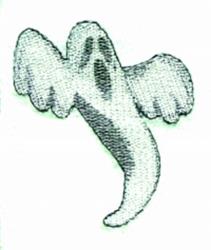 beginner-friendly halloween ghost machine embroidery pattern - Ghost for Decorative Pillows