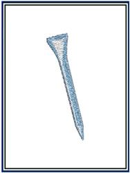quick stitch tee machine embroidery pattern - Golf Tee perfect for Party Decor