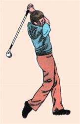 golfer beginner-friendly machine digital embroidery - Golfer perfect for Polo Shirts