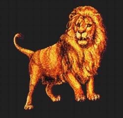 lion detailed machine digital embroidery - Lion perfect for decorative wall hangings
