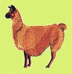 Llama - 5x7 llama detailed machine embroidery design perfect for cute baby onesies