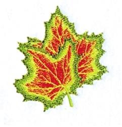detailed autumn tree machine embroidery pattern - Maple Leaves for patchwork quilt blocks
