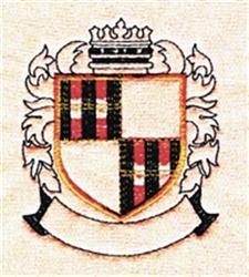 detailed leaf machine embroidery pattern - Quad Crest perfect for reusable tote bags