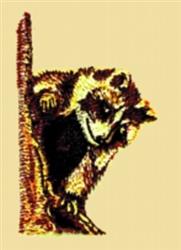 Racoon - 4x4 bear beginner-friendly embroidery design for Childrens Items