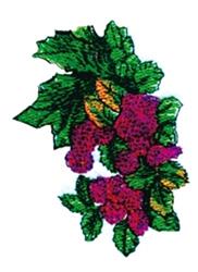 leaf beginner-friendly machine embroidery - Raspberry Bunches for kitchen tea towels
