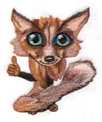 detailed fox machine embroidery pattern - Road Kill Fox perfect for reusable tote bags