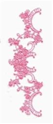 rose beginner-friendly machine embroidery - Rose Border for festive table runners