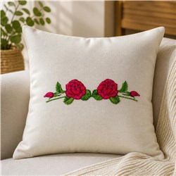 rose detailed machine digital embroidery - Rose Runner perfect for reusable tote bags