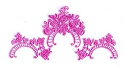 detailed rose machine digital embroidery pattern - Rose Runner perfect for Wall Art