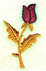 rose quick stitch machine embroidery - Rosebud perfect for patchwork quilt blocks