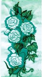 rose detailed machine digital embroidery - Roses perfect for kitchen tea towels