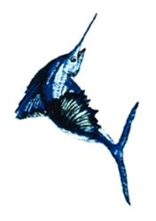 Sailfish - 5x7 sailfish beginner-friendly embroidery design for Fishing Vests