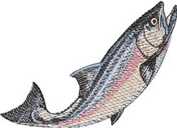 salmon detailed machine embroidery - Salmon perfect for decorative pillow covers