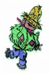 Scarecrow - 4x4 scarecrow beginner-friendly embroidery design for reusable tote bags