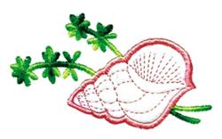 shell quick stitch machine embroidery - Sea Shell perfect for festive table runners