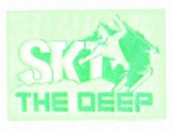SKI the deep - deep detailed machine embroidery design perfect for reusable tote bags