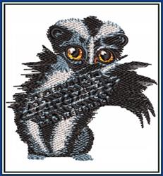cat detailed machine digital embroidery - Skunk perfect for patchwork quilt blocks
