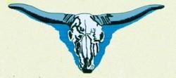 detailed head machine embroidery pattern - Steer Head for decorative wall hangings