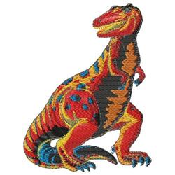 T - Rex - 5x7 rex detailed machine embroidery design perfect for reusable tote bags