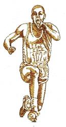 detailed runner machine embroidery pattern - Track Runner perfect for Race Day Gear