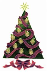 detailed christmas tree applique machine embroidery pattern - Tree Applique for patchwork quilt blocks
