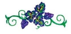 Vineyard - 4x4 vineyard beginner-friendly embroidery design for decorative pillow covers