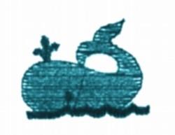 whale quick stitch machine embroidery - Whale perfect for patchwork quilt blocks
